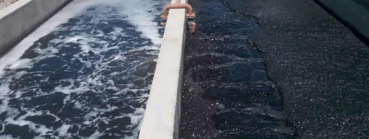 (圖:污水處理起泡場景)